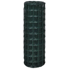Vidaxl euro hek 25x1,5 m staal groen