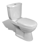 VidaXL Toilet met stortbak wit