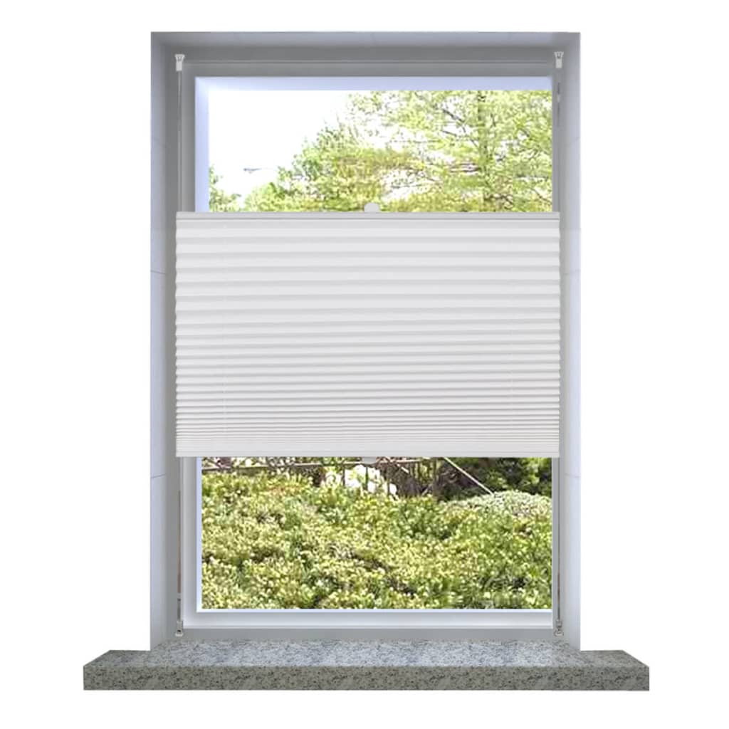 Vidaxl rolgordijn 40x200 cm geplooid wit