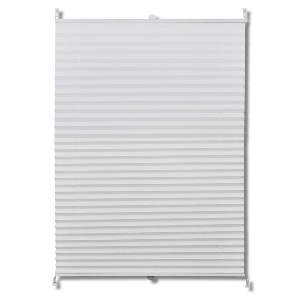 Vidaxl plisséjaloezie 70x150 cm wit