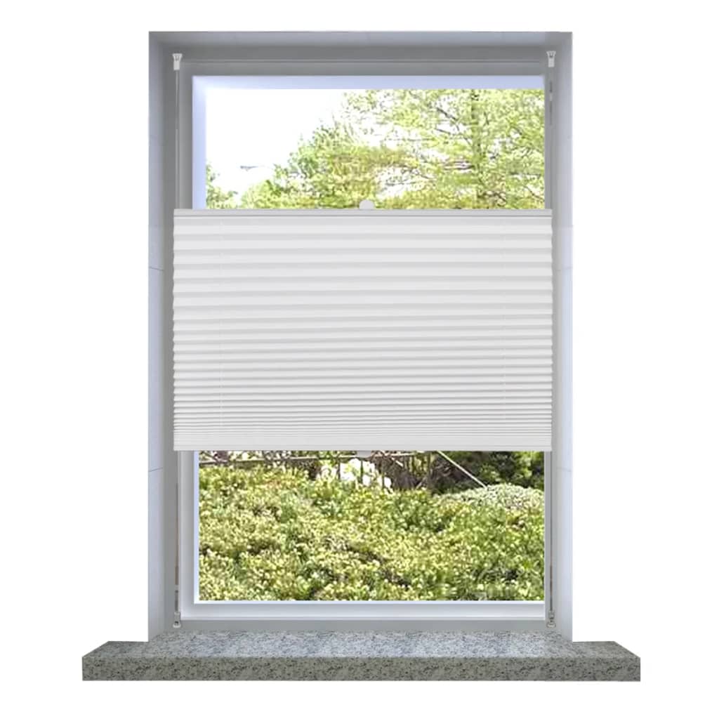 Vidaxl plisséjaloezie 70x150 cm wit
