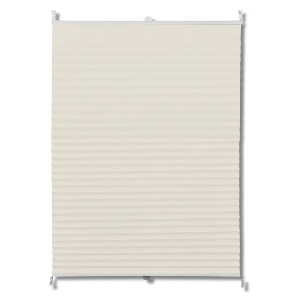 Vidaxl plisséjaloezie 50x150cm crème