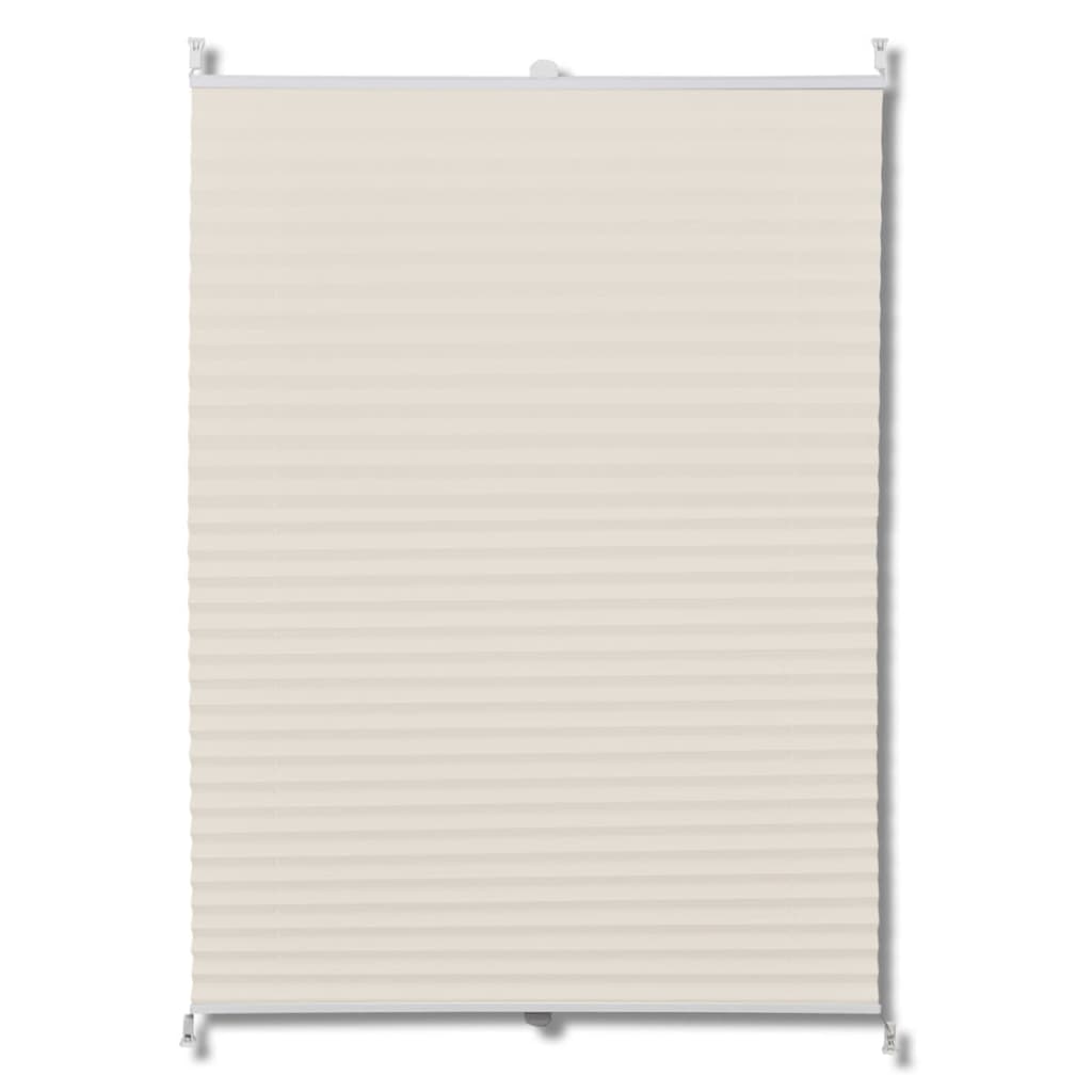 Vidaxl plissé rolgordijn 70x150cm creme