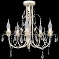 Vidaxl kristallen kroonluchter met wit elegant design (5 lampen)