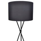 Vidaxl lampenkap voor vloerlamp met hoge standaard zwart