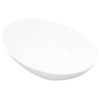 Vidaxl wastafel ovaal 40x33 cm keramiek wit