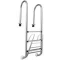 Vidaxl zwembadladder met 3 sporten 120 cm roestvrij staal 304