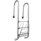 Vidaxl zwembadladder met 3 sporten 120 cm roestvrij staal 304
