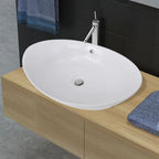 Vidaxl keramische wastafel ovaal 59 x 38,5 cm