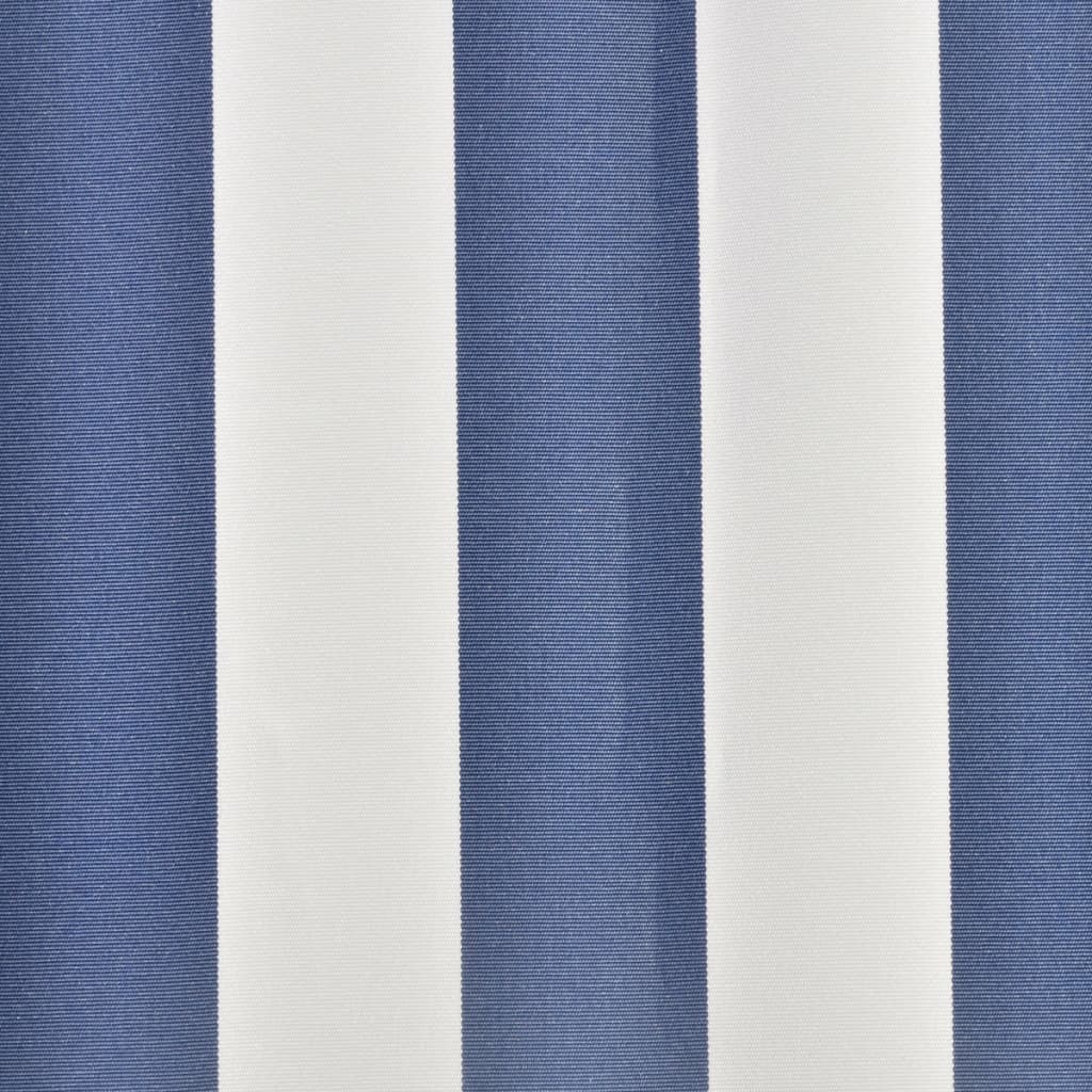 Vidaxl luifeldoek 4x3 m canvas blauw en wit