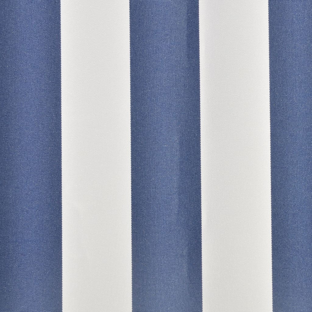 Vidaxl luifeldoek 6x3 m canvas blauw en wit
