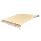 Vidaxl luifeldoek 3x2,5 m canvas zonnebloemgeel en wit