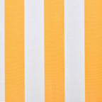 Vidaxl luifeldoek 3x2,5 m canvas zonnebloemgeel en wit