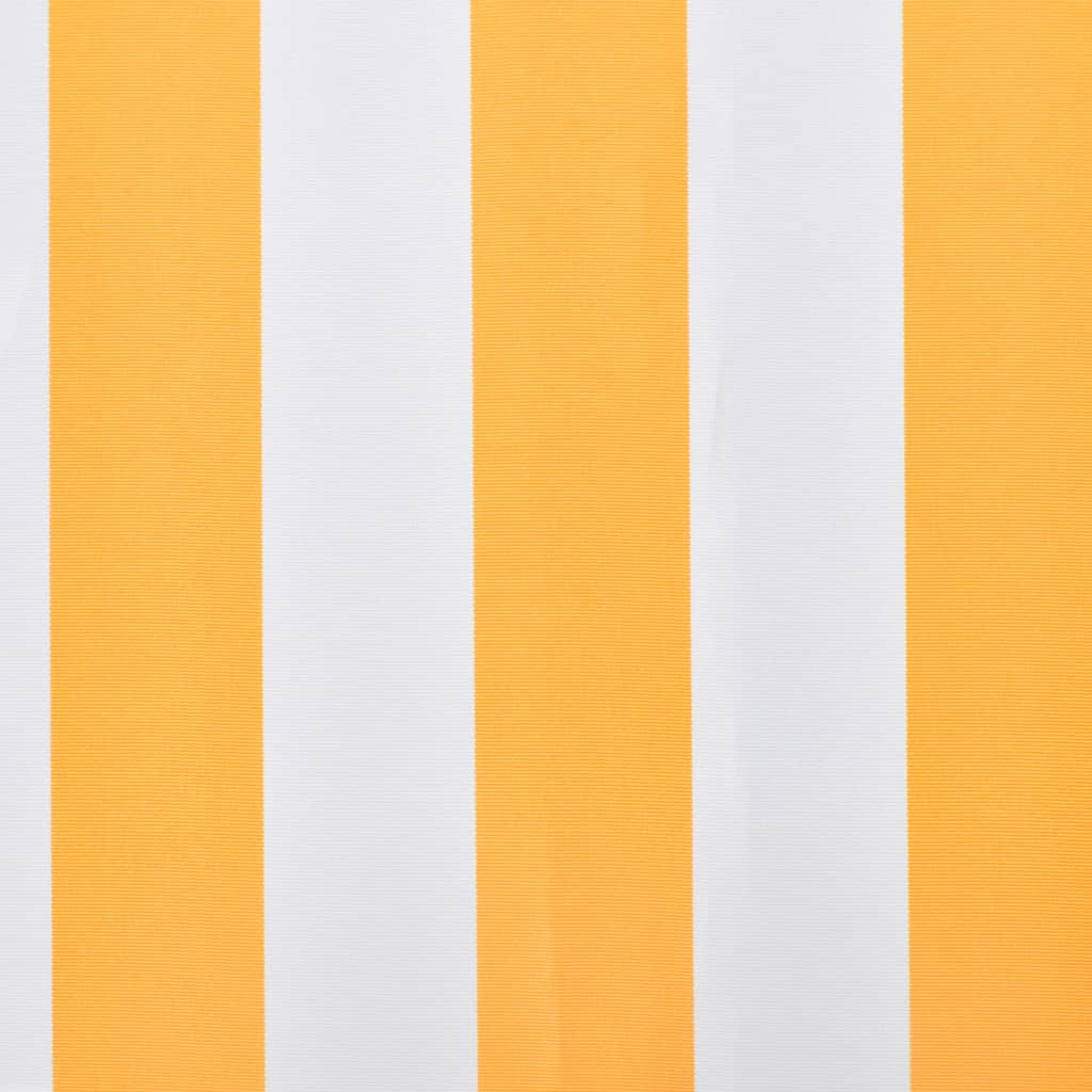 Vidaxl luifeldoek 3x2,5 m canvas zonnebloemgeel en wit