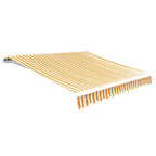 Vidaxl luifeldoek 6x3 m canvas zonnebloemgeel en wit