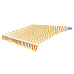 Vidaxl luifeldoek 6x3 m canvas zonnebloemgeel en wit