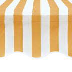 Vidaxl luifeldoek 6x3 m canvas zonnebloemgeel en wit