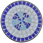 Vidaxl bijzeltafel mozaïek blauw en wit
