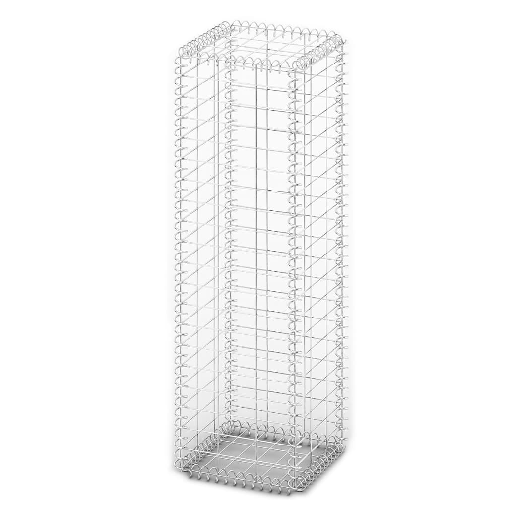 Vidaxl schanskorf met deksels 100x30x30 cm gegalvaniseerd draad