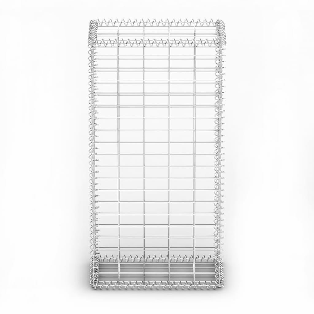 Vidaxl schanskorf met deksels 100x50x30 cm gegalvaniseerd draad
