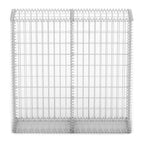 Vidaxl schanskorf met deksels 100x100x30 cm gegalvaniseerd draad