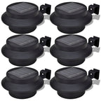 Vidaxl solar buitenlampset 6 stuks zwart