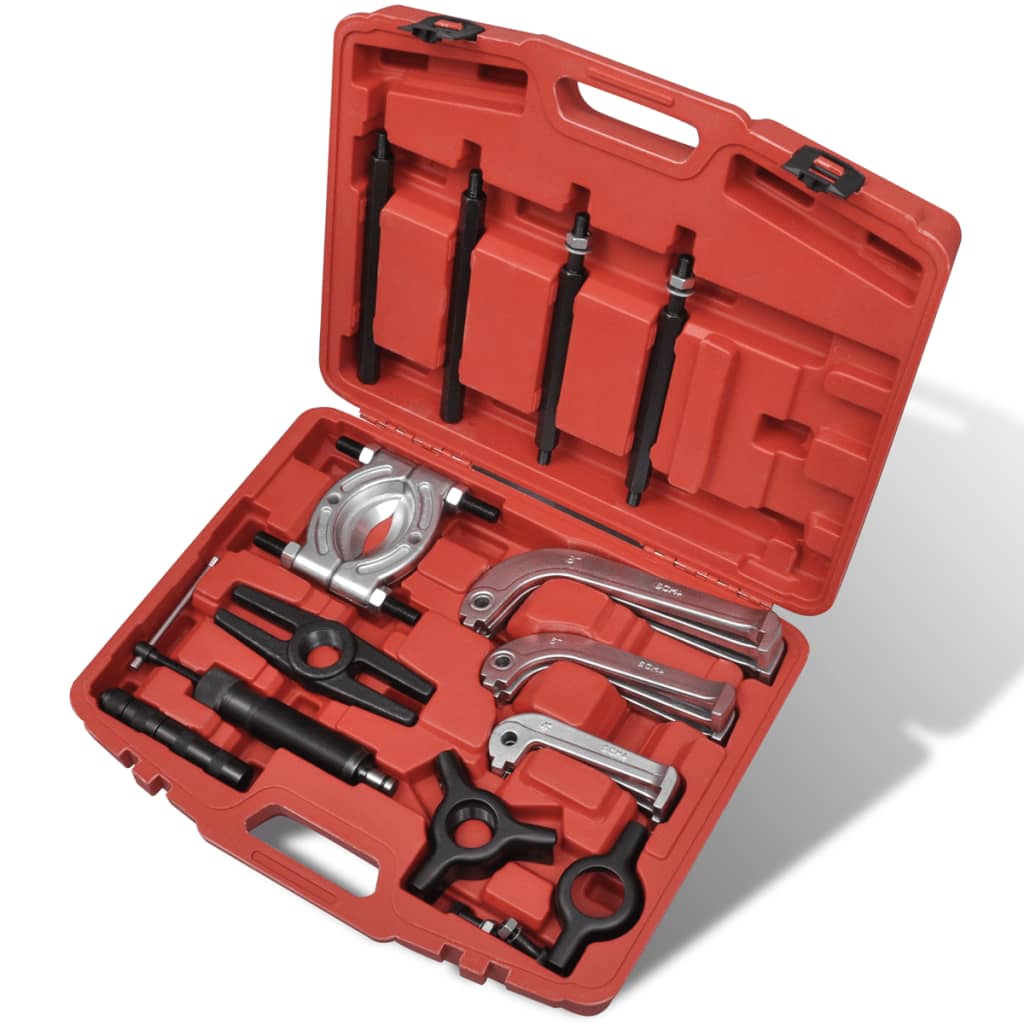 Vidaxl hydraulische lagertrekker en -afscheider 25 delig