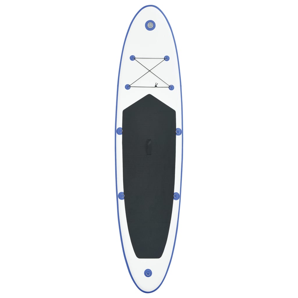 Vidaxl stand up paddleboardset opblaasbaar blauw en wit