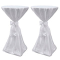 Vidaxl statafelhoes met strik 60cm wit (2 stuks)