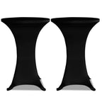 Vidaxl statafelhoes stretch ø70cm zwart (2 stuks)