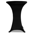 Vidaxl statafelhoezen 2 st stretch ø80 cm zwart