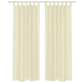 VidaXL Gordijn Crème 140x175 cm (2 stuks)
