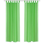 Vidaxl gordijn appelgroen 140x175 cm (2 stuks)