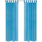 Vidaxl turquoise vitrage 140 x 245 cm 2 stuks