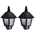 Vidaxl wandlamp solar met bewegingsensor 2 st