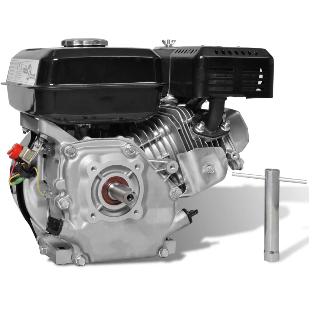 Vidaxl benzinemotor 6,5 pk 4,8 kw zwart