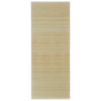 Vidaxl tapijt rechthoekig 80x300 cm bamboe naturel