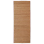 Vidaxl tapijt rechthoekig 80x300 cm bamboe bruin
