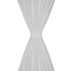 Vidaxl micro-satijnen gordijnen met ringen 140 x 175 cm 2 stuks (creme)