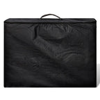 Vidaxl inklapbare massagetafel 3 zones met houten frame (zwart)