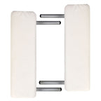 Vidaxl massagetafel met 2 zones inklapbaar aluminium frame crèmewit