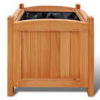 Vidaxl plantenbakken verhoogd 2 st 30x30x30 cm hout