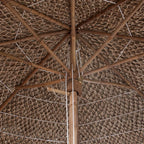 Vidaxl parasol van bamboe met dak van bananenbladeren 270 cm