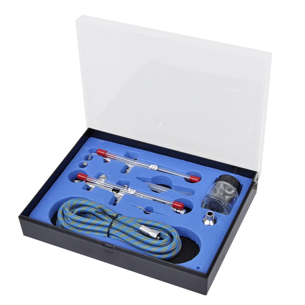 Vidaxl airbrush set met 2 pistolen