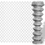 Vidaxl gaashek 15x0,8 m gegalvaniseerd staal zilverkleurig