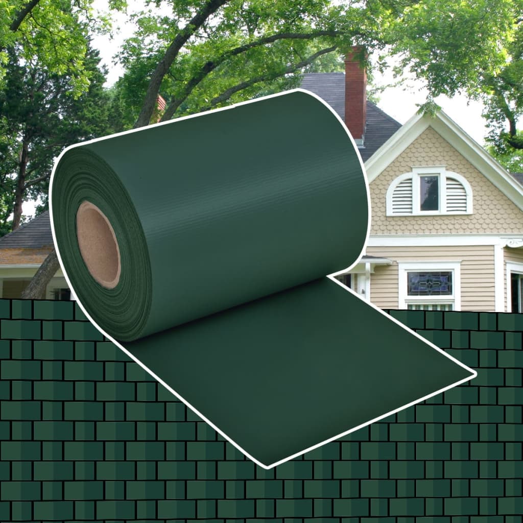 Vidaxl tuinscherm 70x0,19 m pvc groen