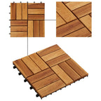 Vidaxl terrastegels acaciahout 30 x 30 cm (10 stuks)