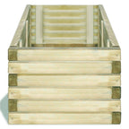 VidaXL Plantenbak verhoogd rechthoekig 120x40x30 cm hout
