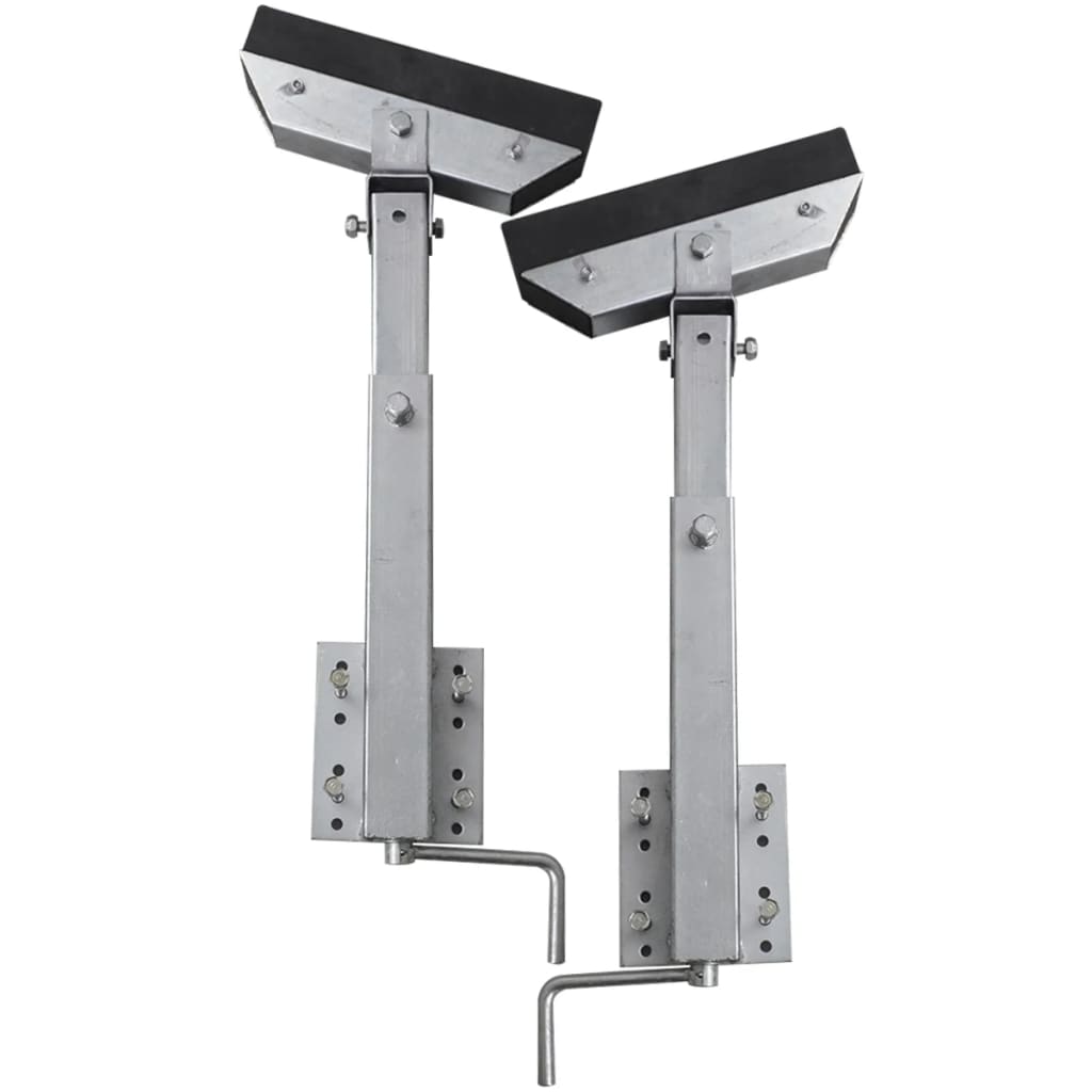 Vidaxl stalen frame ondersteuning voor de boot aanhanger 63-88 cm (set van 2)