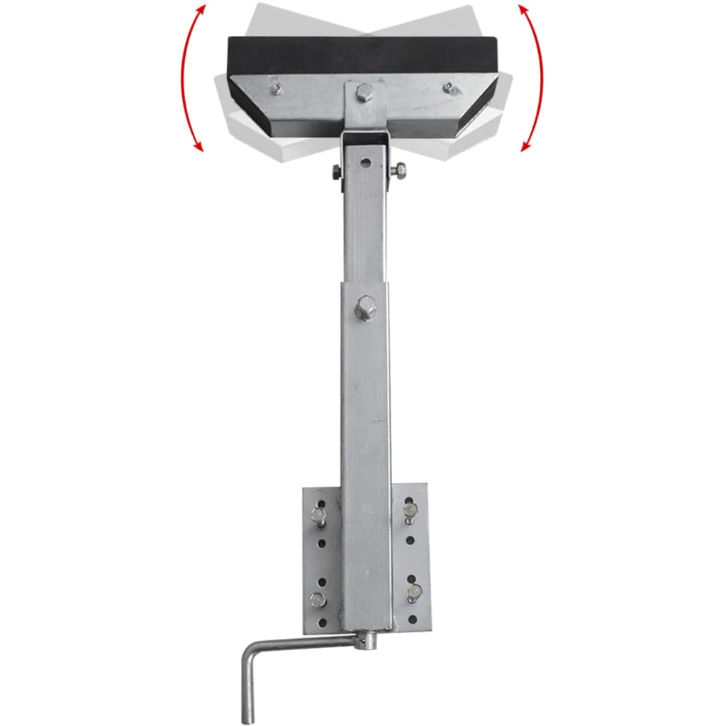 Vidaxl stalen frame ondersteuning voor de boot aanhanger 63-88 cm (set van 2)